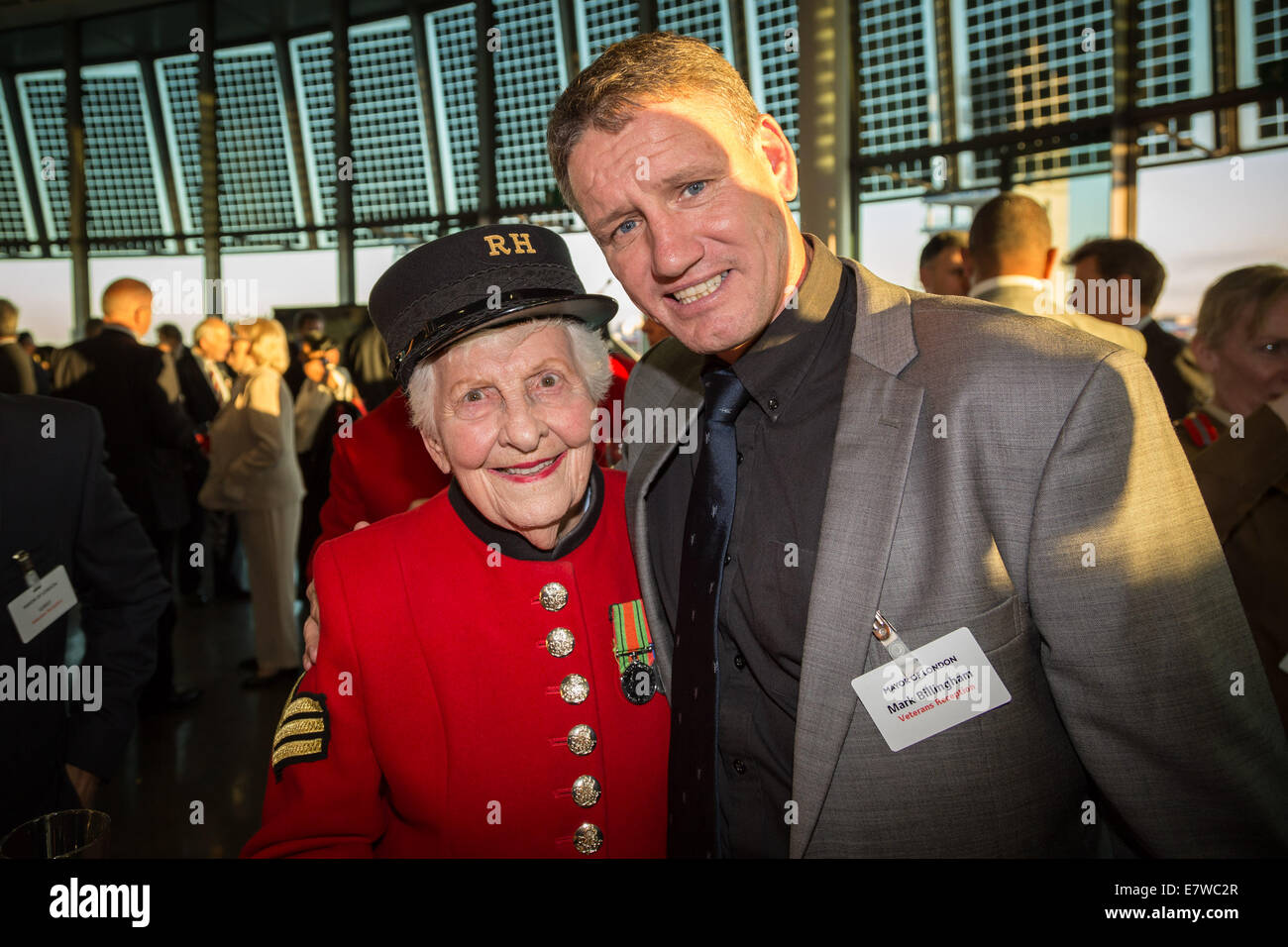 London, UK. 24. September 2014.  Veteranen Gemeinschaft Empfang bei Bürgermeister Boris Johnson 2014 Credit: Guy Corbishley/Alamy Live News Stockfoto