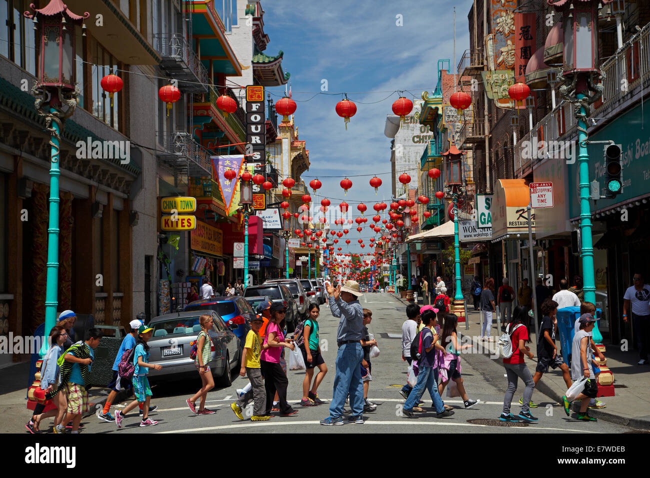 Grant Avenue, Chinatown, San Francisco, Kalifornien, USA Stockfoto
