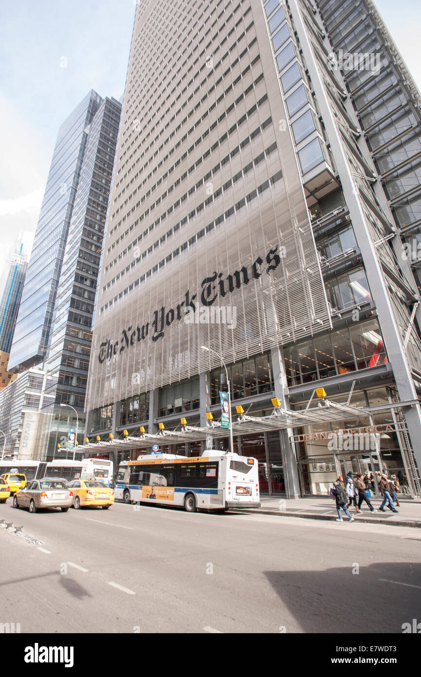 Die New York Times Tower Stockfoto