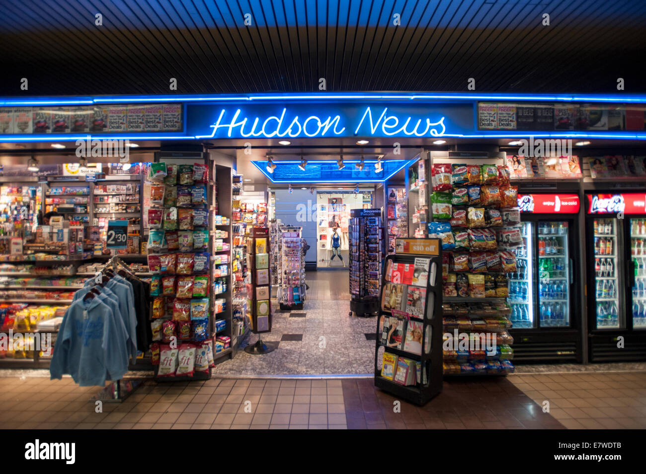 Hudson-Zeitungskiosk Stockfoto