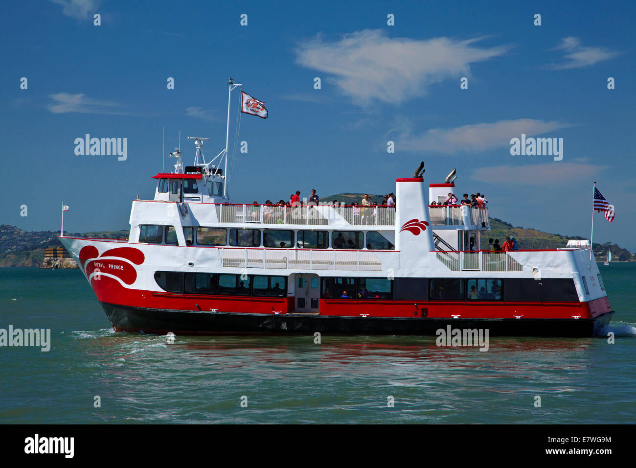 Königliche Prinz Ausflugsboot, Pier 43 1/2, Fishermans Wharf, San Francisco, Kalifornien, USA Stockfoto