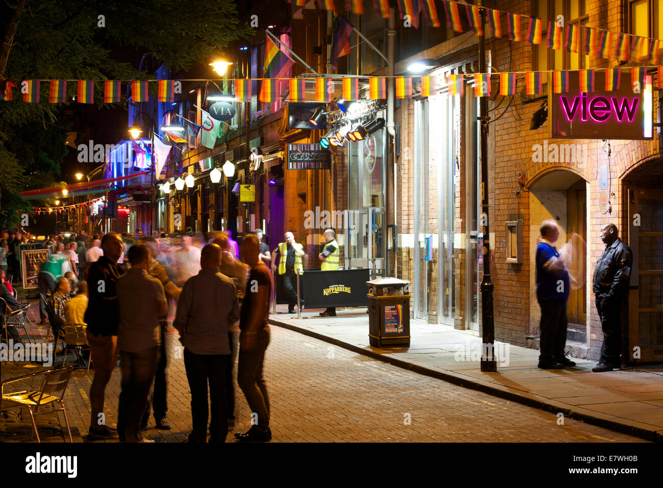 Canal Street, Manchester, England Stockfoto