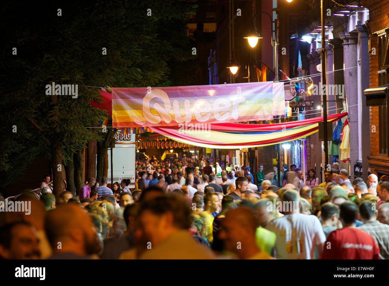 Canal Street, Manchester, England Stockfoto