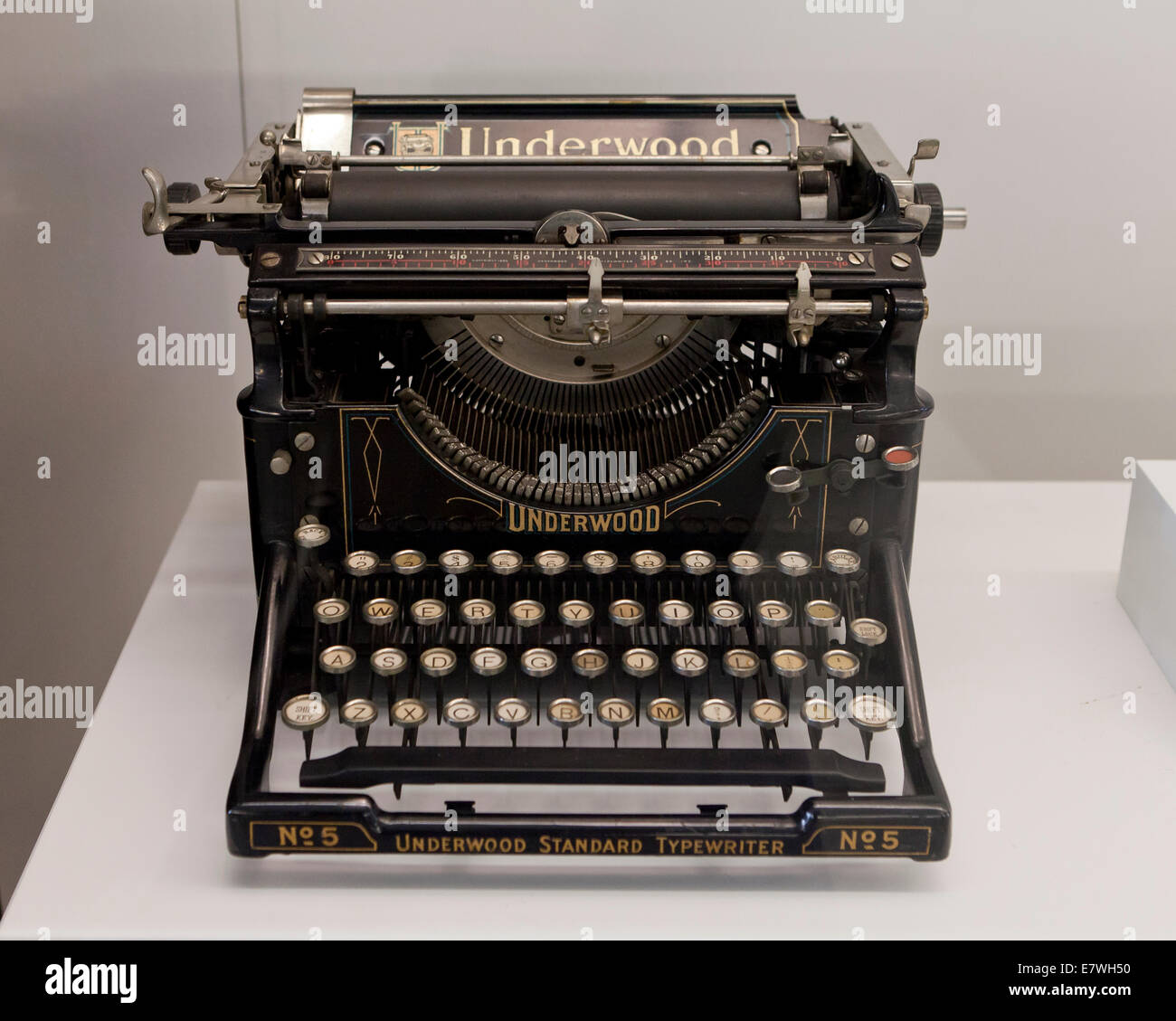 Standard Underwood Schreibmaschine, ca. 1914 - USA Stockfoto