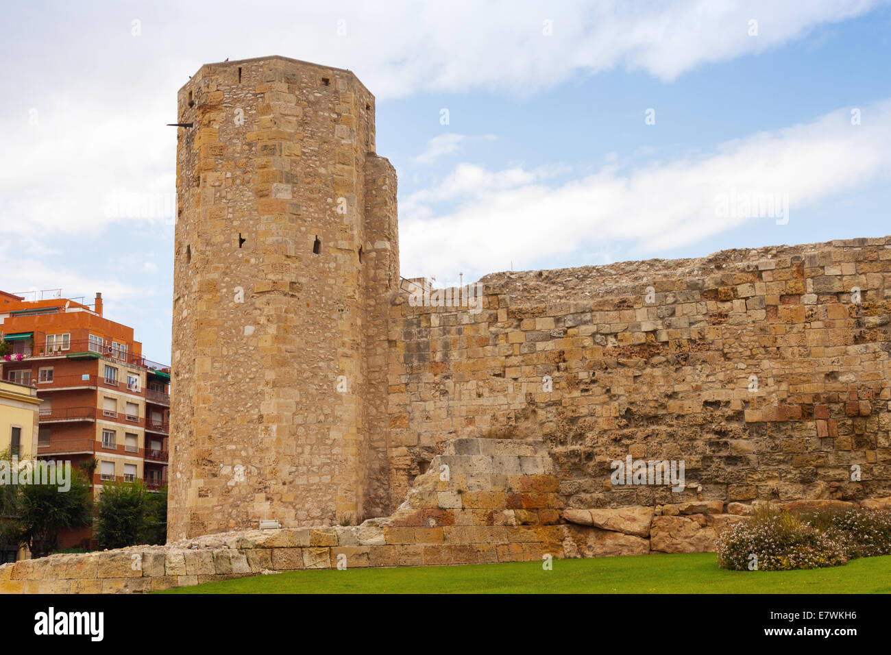 Die römischen Zirkus. Alte steinerne Festung in Tarragona, Katalonien, Spanien Stockfoto