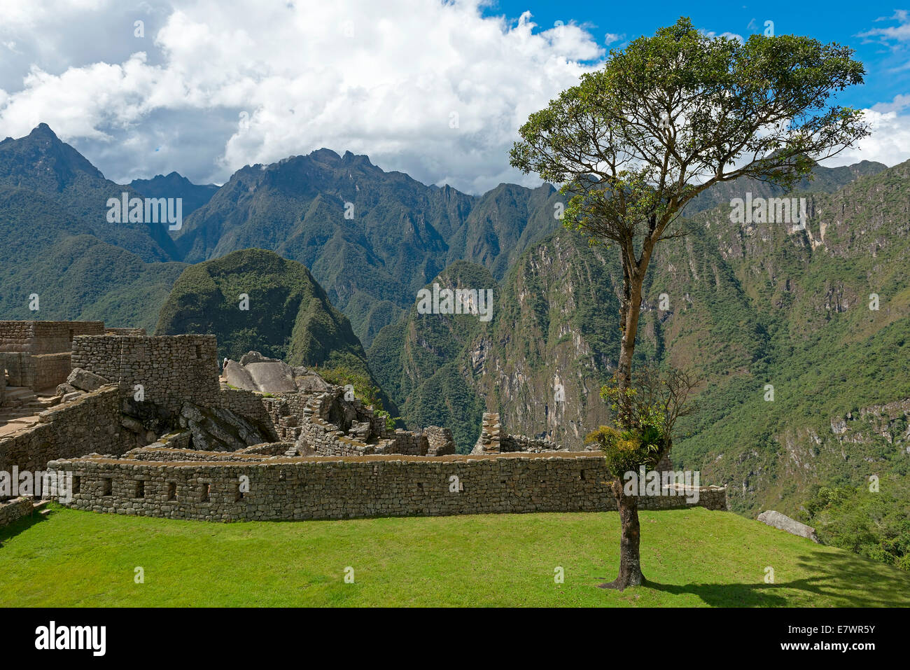 Ruinen von Machu Picchu, UNESCO World Heritage Site, Peru Stockfoto
