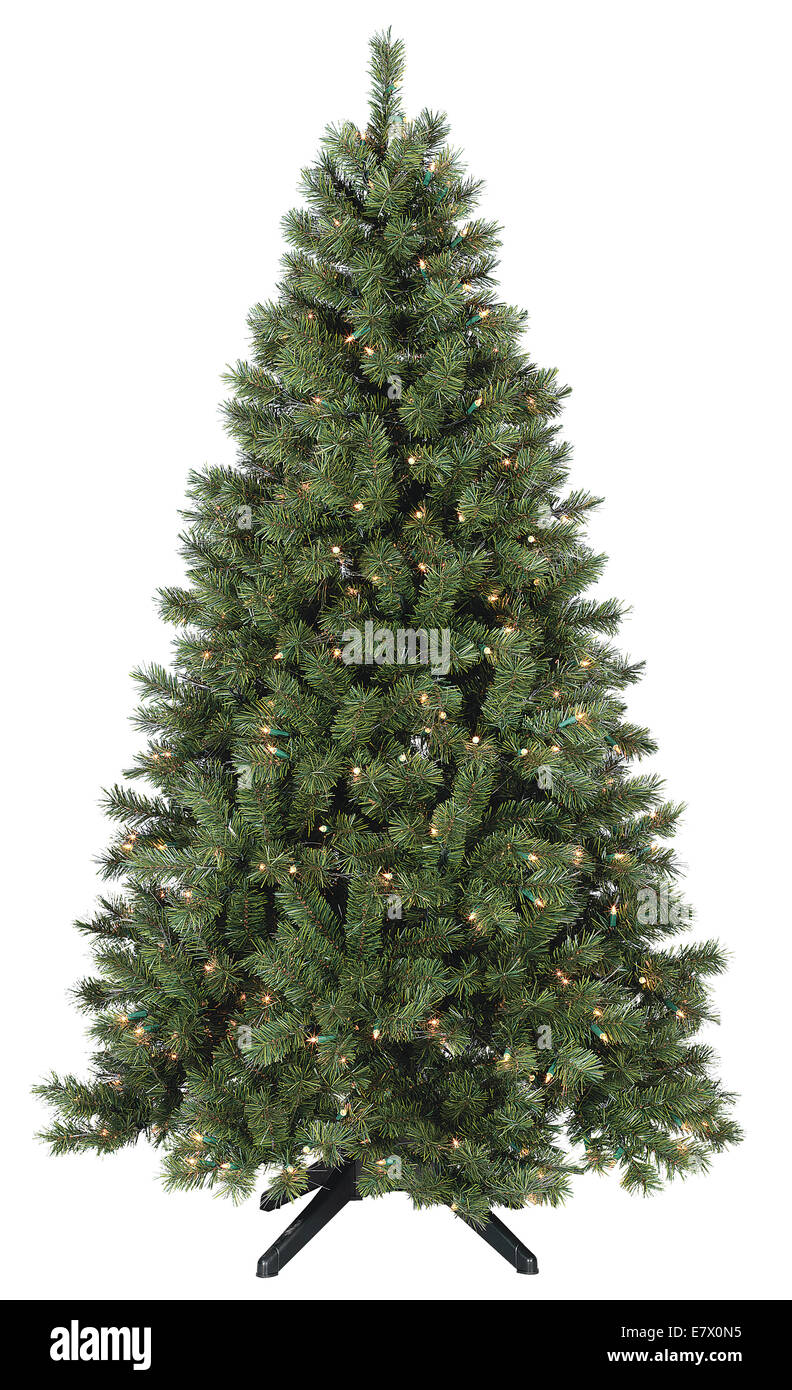 Weihnachtsbaum beleuchtet Stockfoto