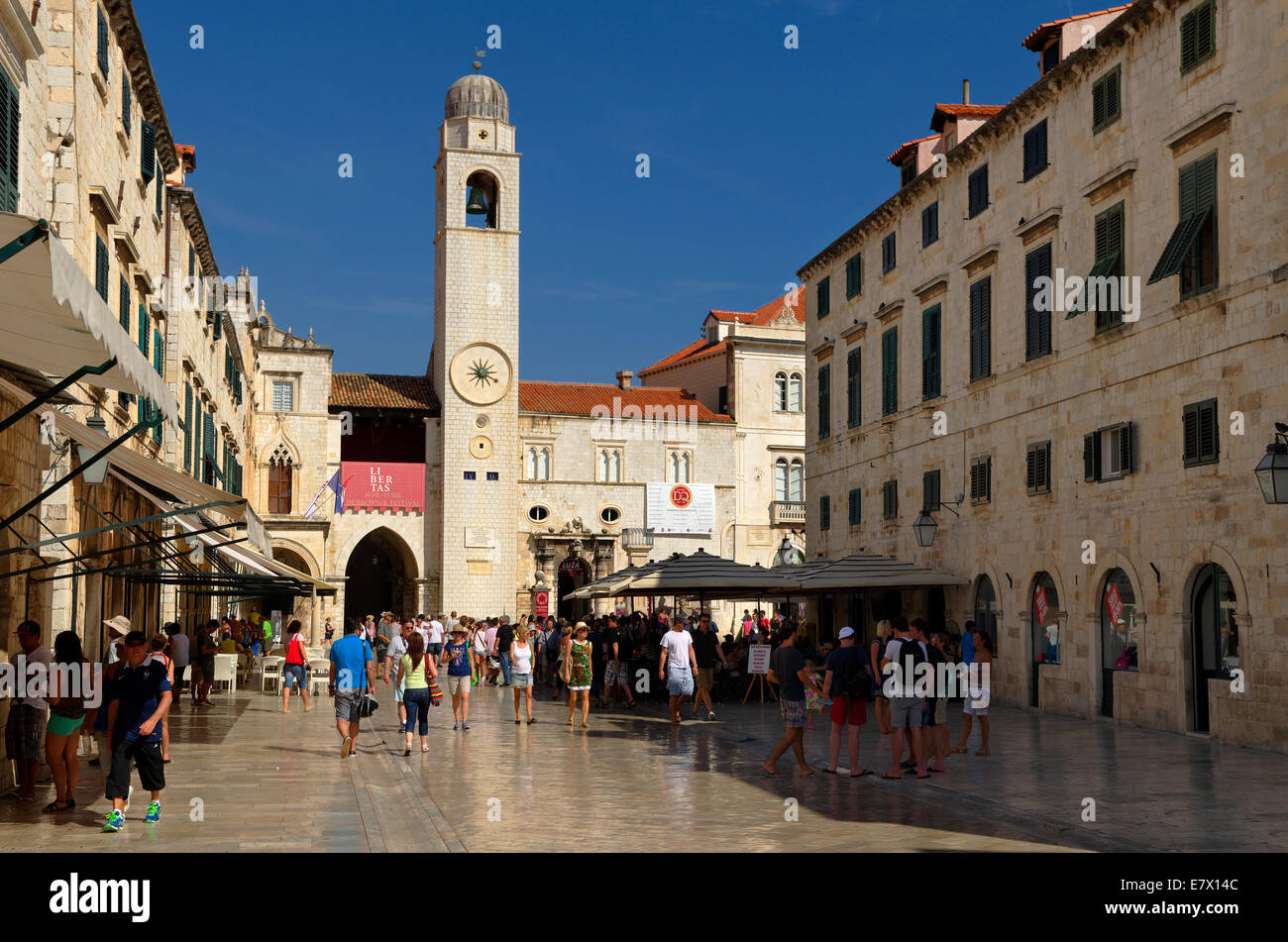 Dubrovnik Altstadt an der Dalamatian Küste von Kroatien, Adria Stockfoto