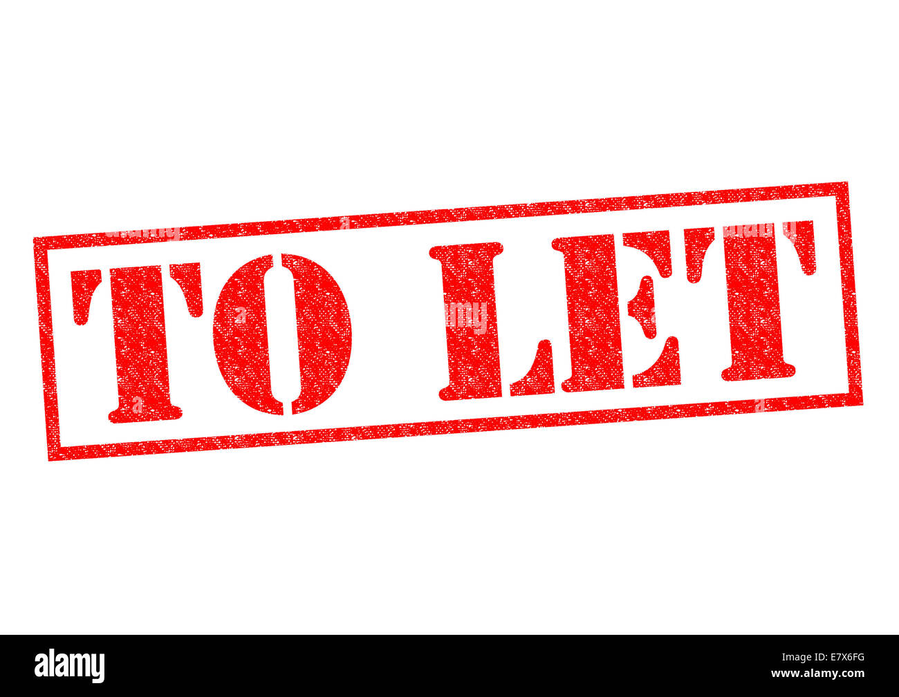 Roter Stempel auf einem weißen Hintergrund zu lassen. Stockfoto