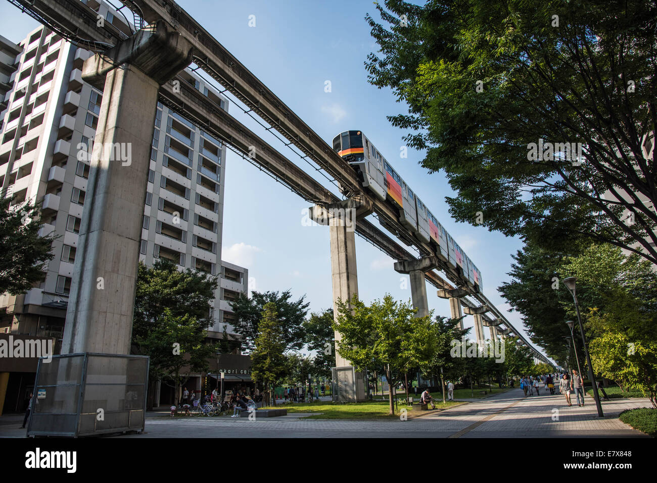 Monorail, Tachikawa, Tokyo, Japan Stockfoto