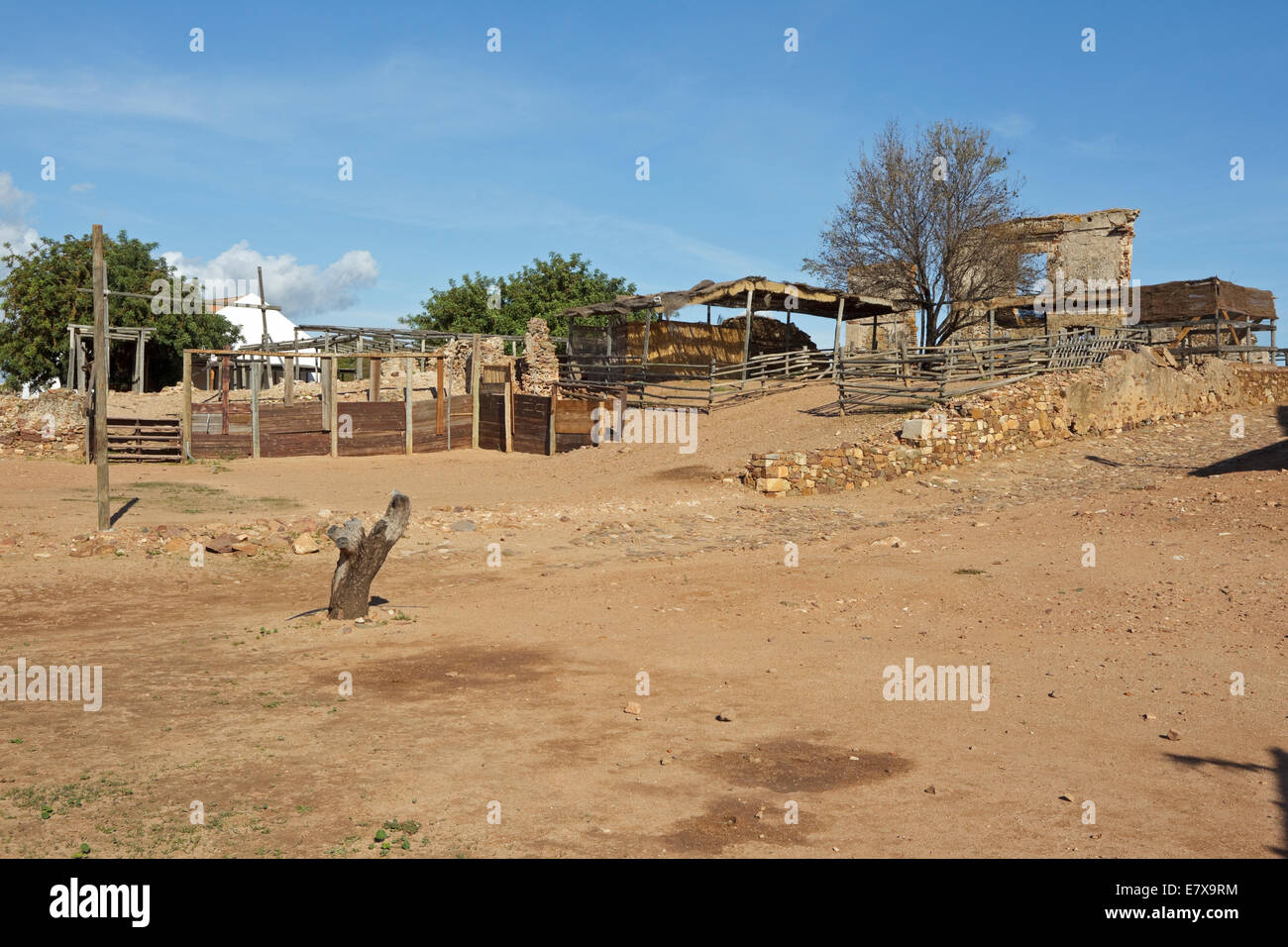 Castelo de Castro Marim, mittelalterlichen maurischen Burg, Algarve Portugal Stockfoto