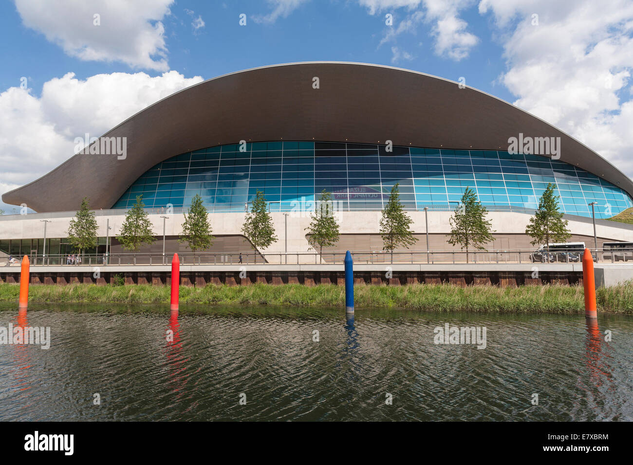 England London, Stratford, Olympiapark, Aquatics centre Stockfoto