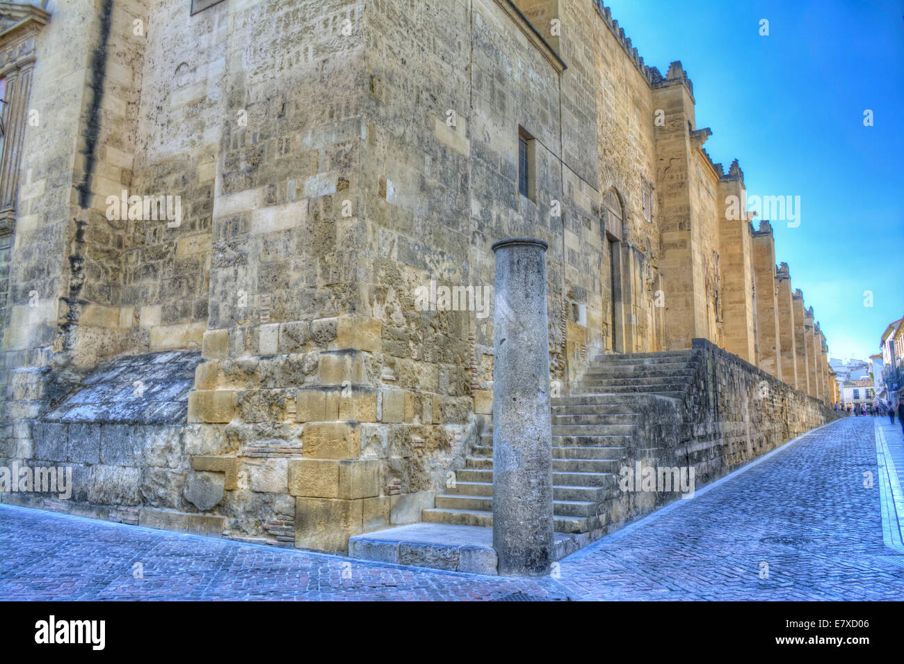HDR-Bild der Wände der Moschee-Kathedrale von Córdoba, Córdoba, Spanien Stockfoto