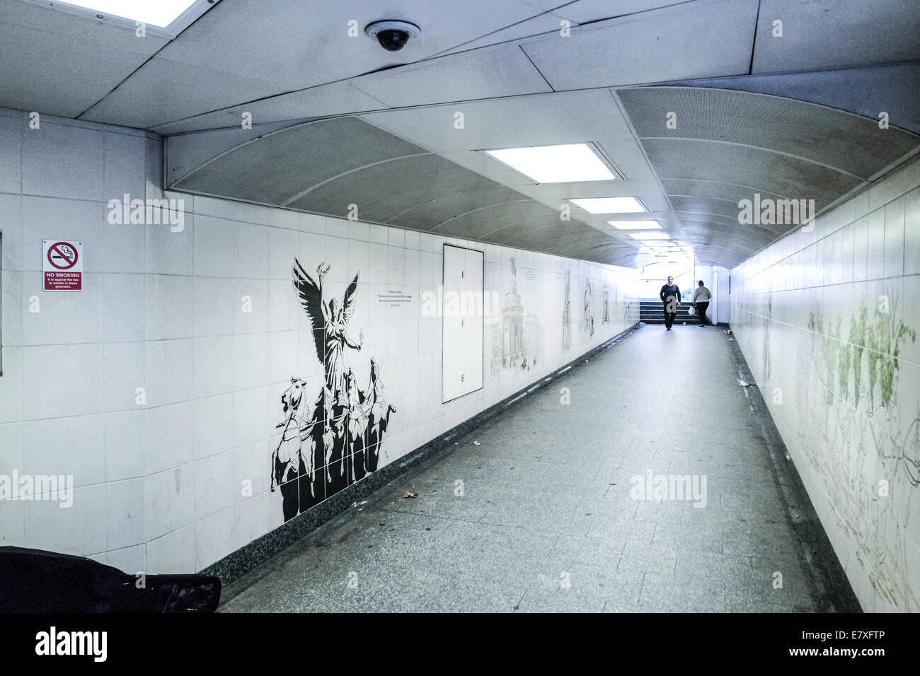 Londoner U-Bahn u-Bahn-Tunnel u-Bahn Stockfoto