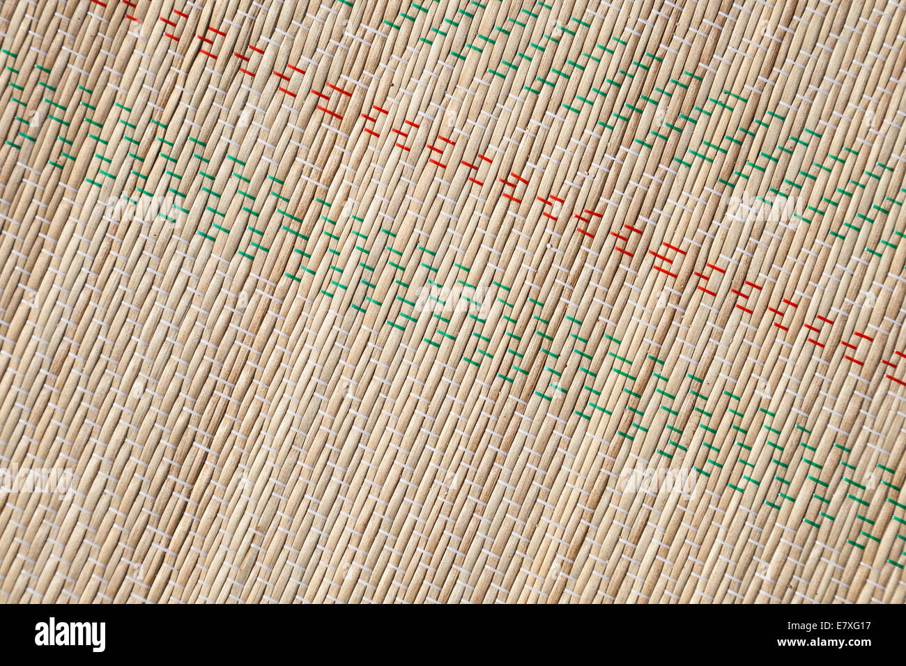 Bambus Matte Muster, detaillierte Hintergrundtextur Foto Stockfoto