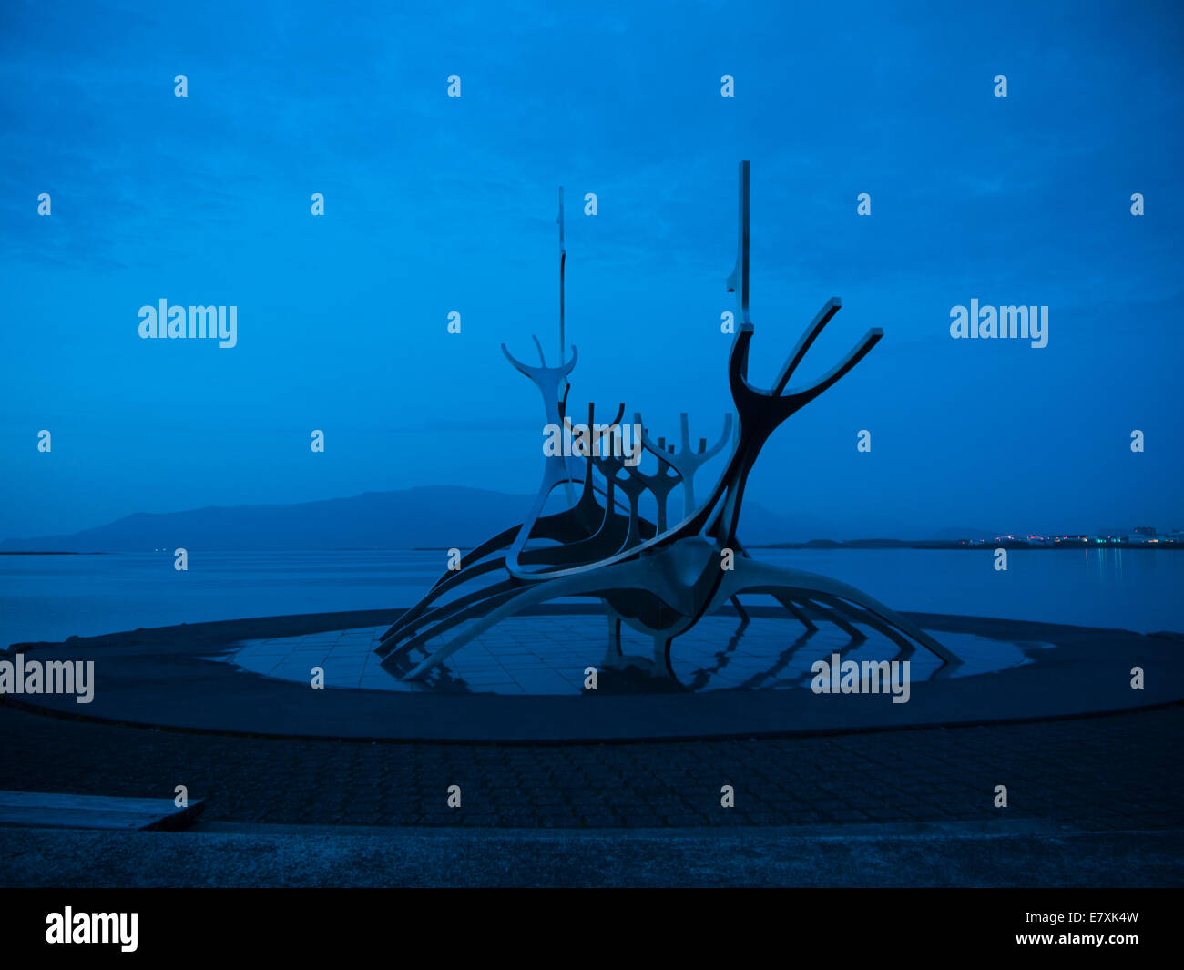 Sun Voyager, Skulptur, Sæbraut, Reykjavík, Island Stockfoto