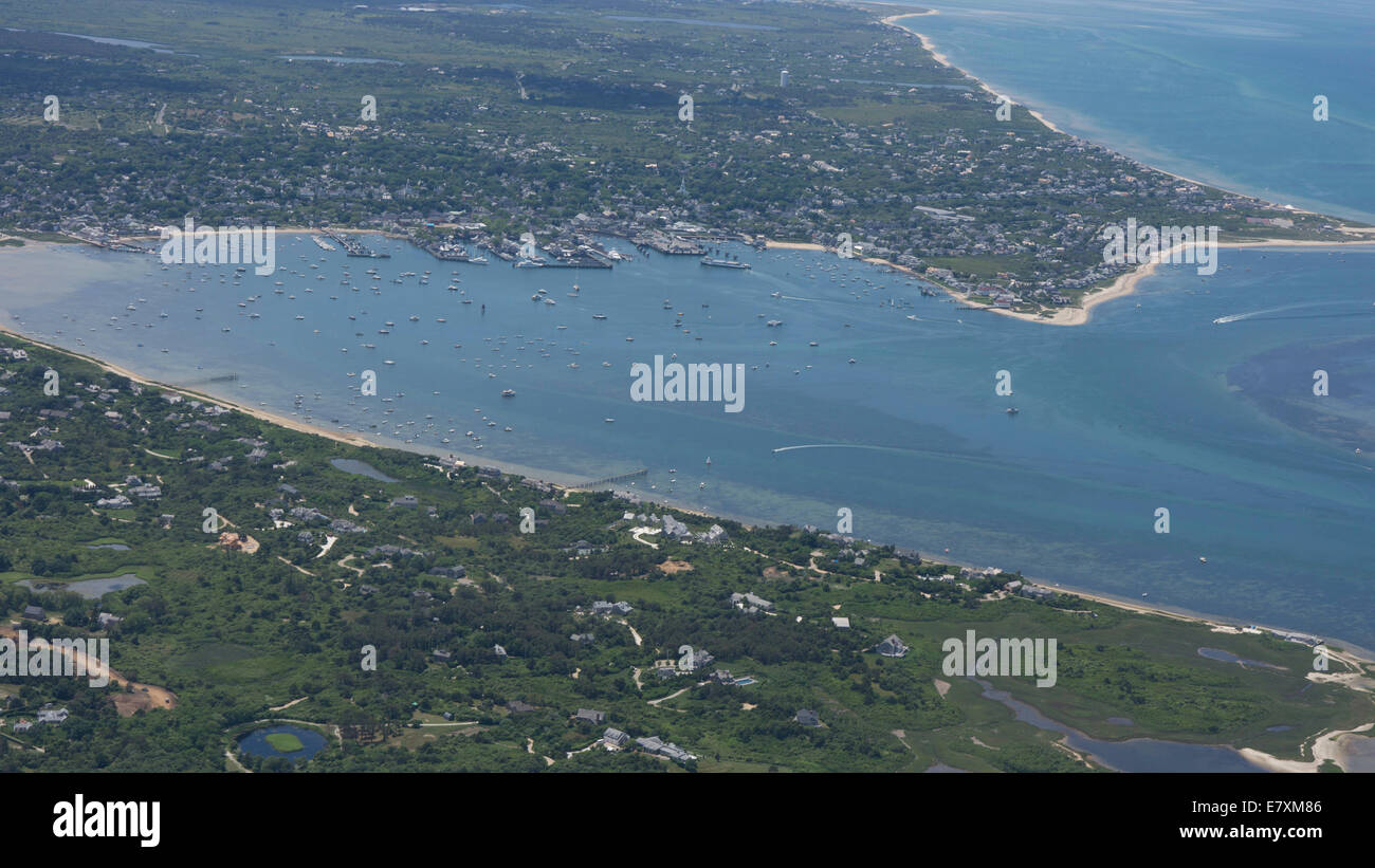 Arial Ansicht von Nantucket Stockfoto