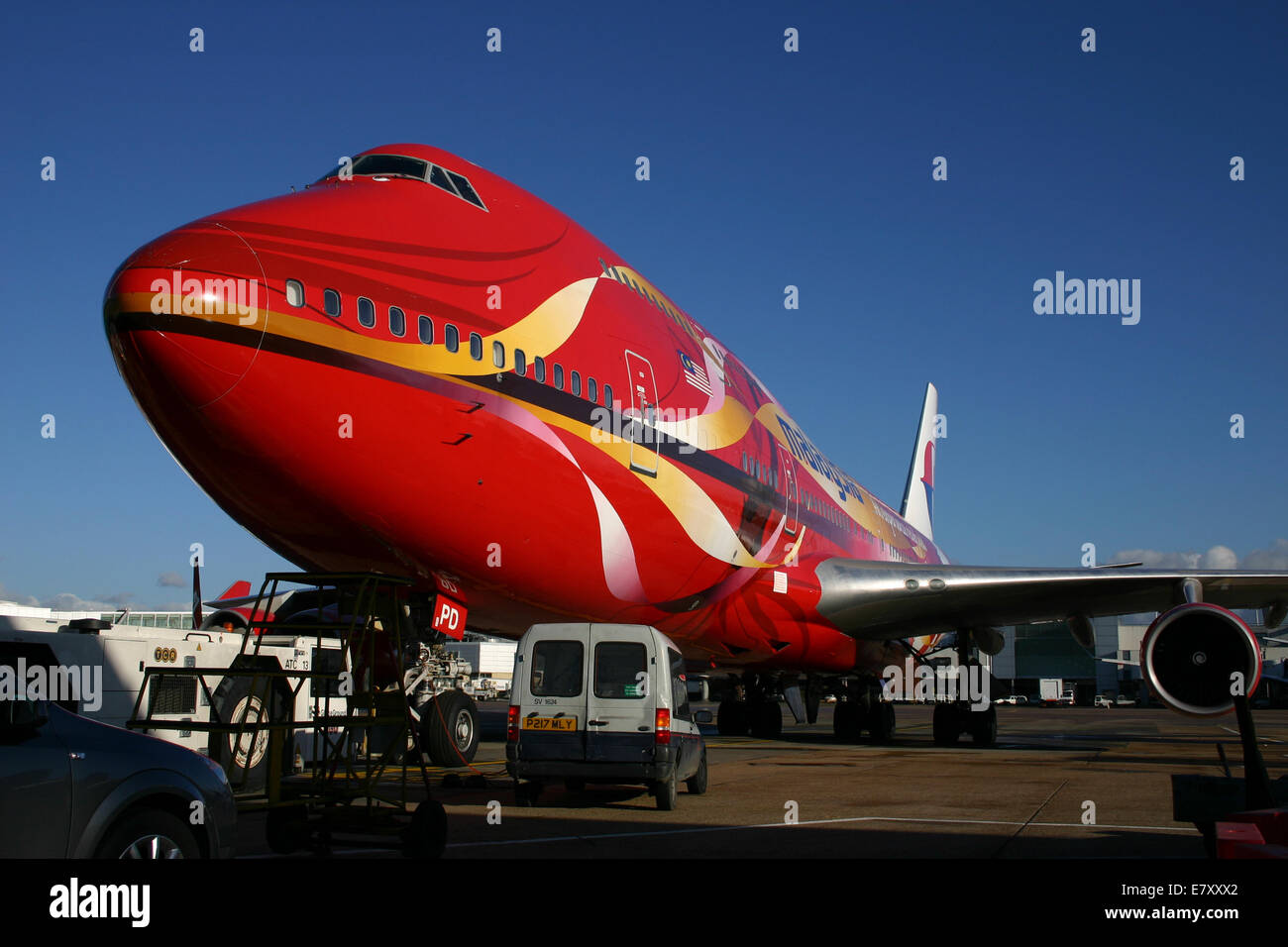 MALAYSISCHE BOEING 747 Stockfoto