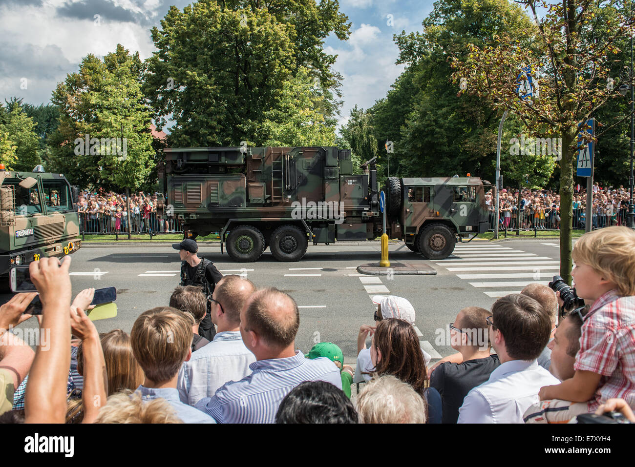 WLR-100 Waffe Ortung Radar LIWIEC während der Militärparade, die Kennzeichnung der polnischen Armed Forces Day in Warschau Stockfoto