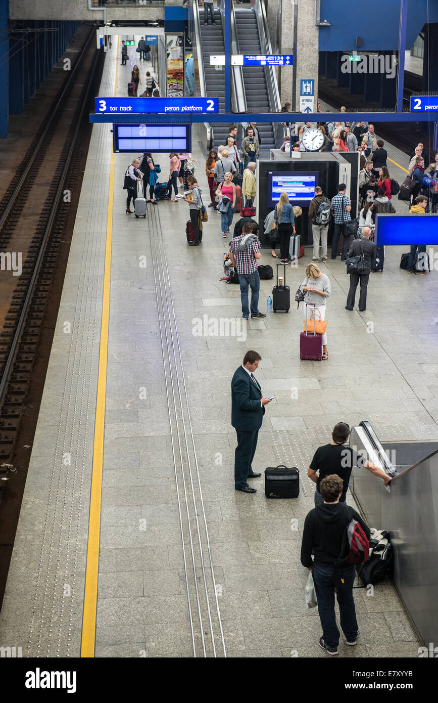 Wichtigsten Hauptbahnhof (alle Centralny) in Warschau, Polen Stockfoto