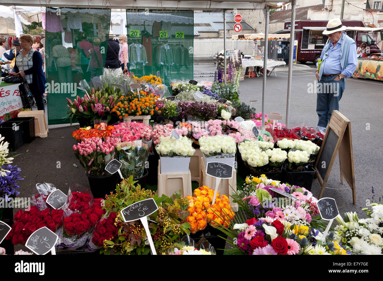 Markt-Saint Louis in Fontainebleau, Frankreich Stockfoto