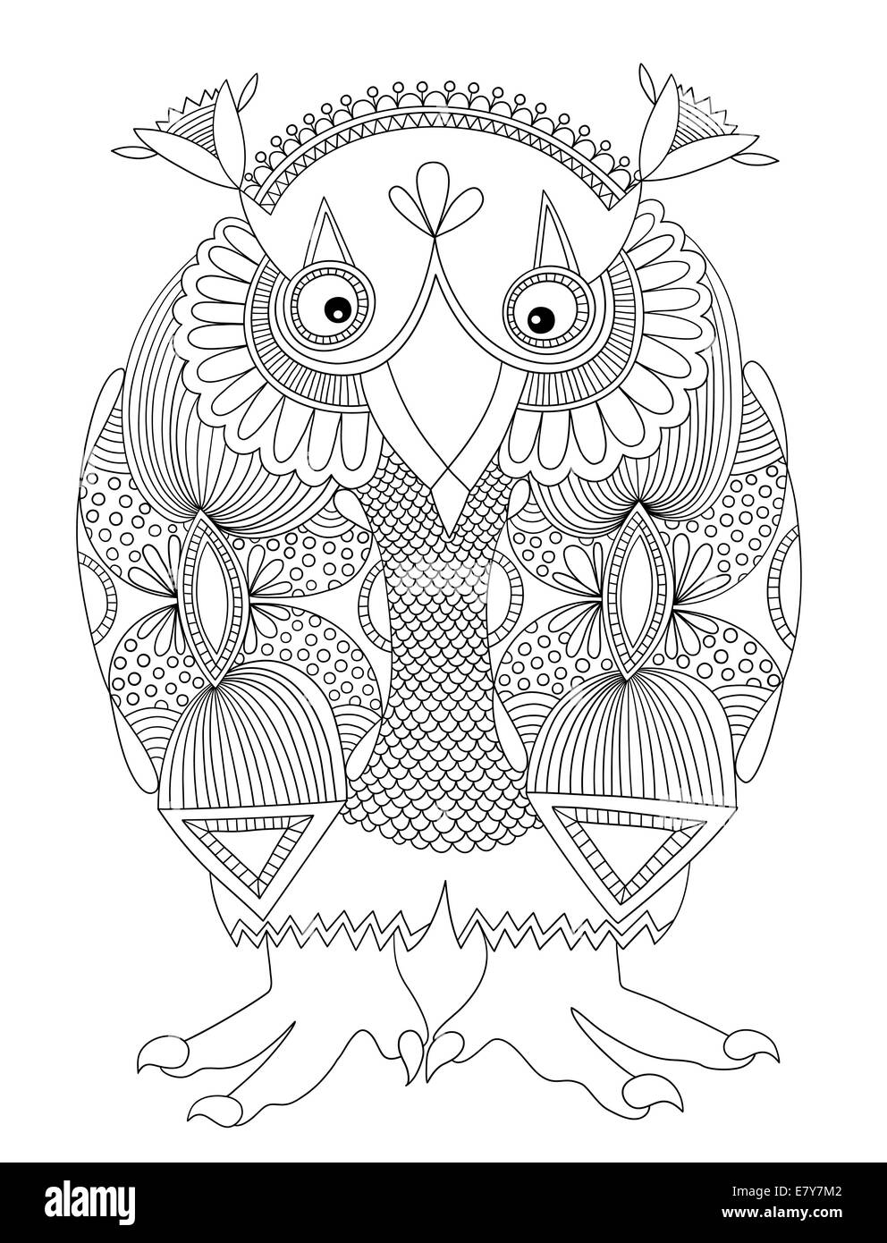 Tiere Fantasy Persönlichkeit, Eule Stockfoto
