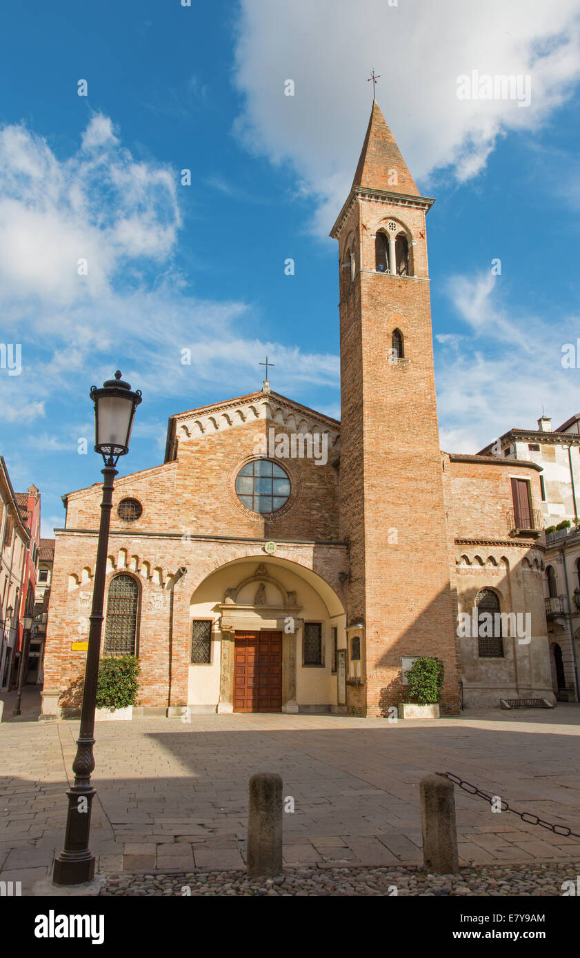 Padua - Kirche und St.-Nikolaus-Platz Stockfoto