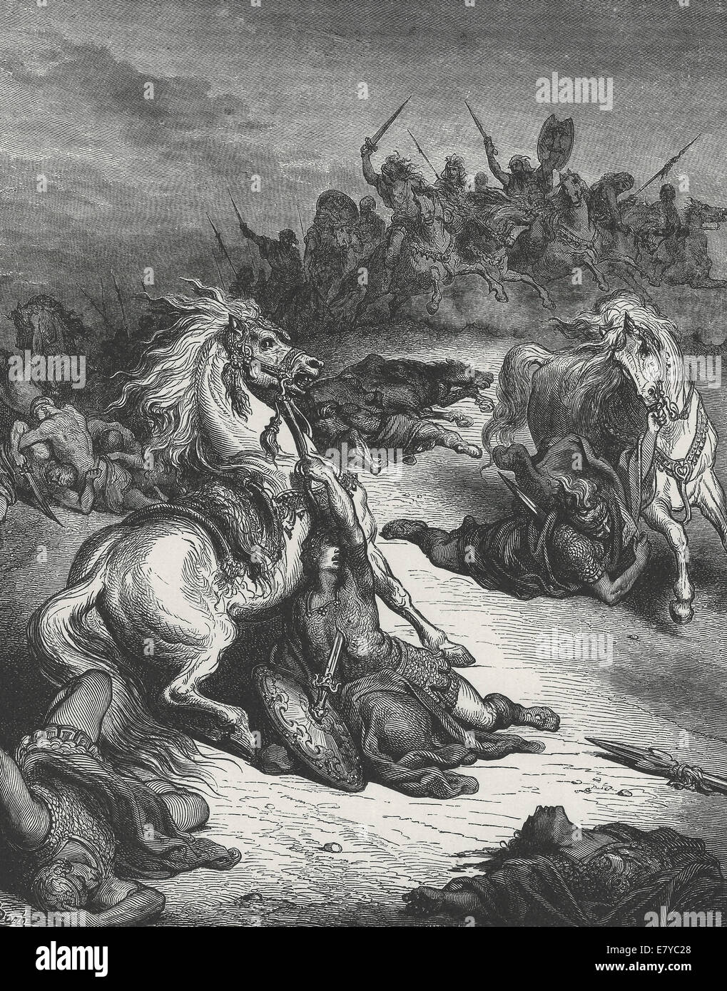 der tod von konig saul konig von israel altes testament stockfotografie alamy