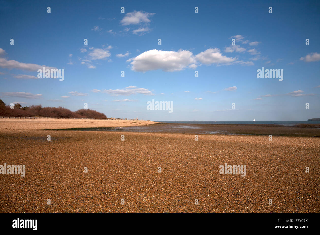 Lepe Strand Hampshire england Stockfoto
