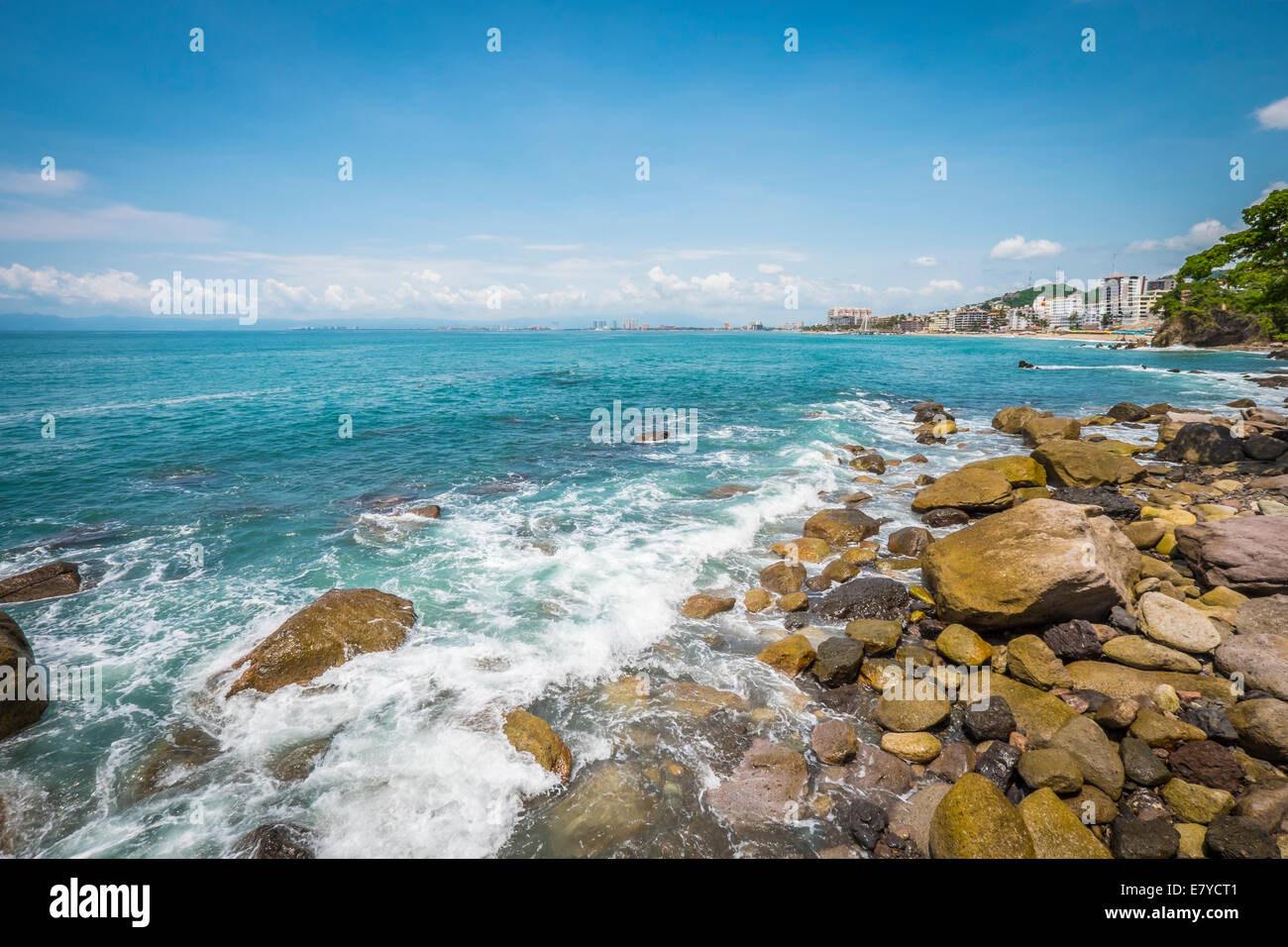 Amapas Strand, Conchas Chinas Bereich, Puerto Vallarta, Jalisco, Mexiko Stockfoto