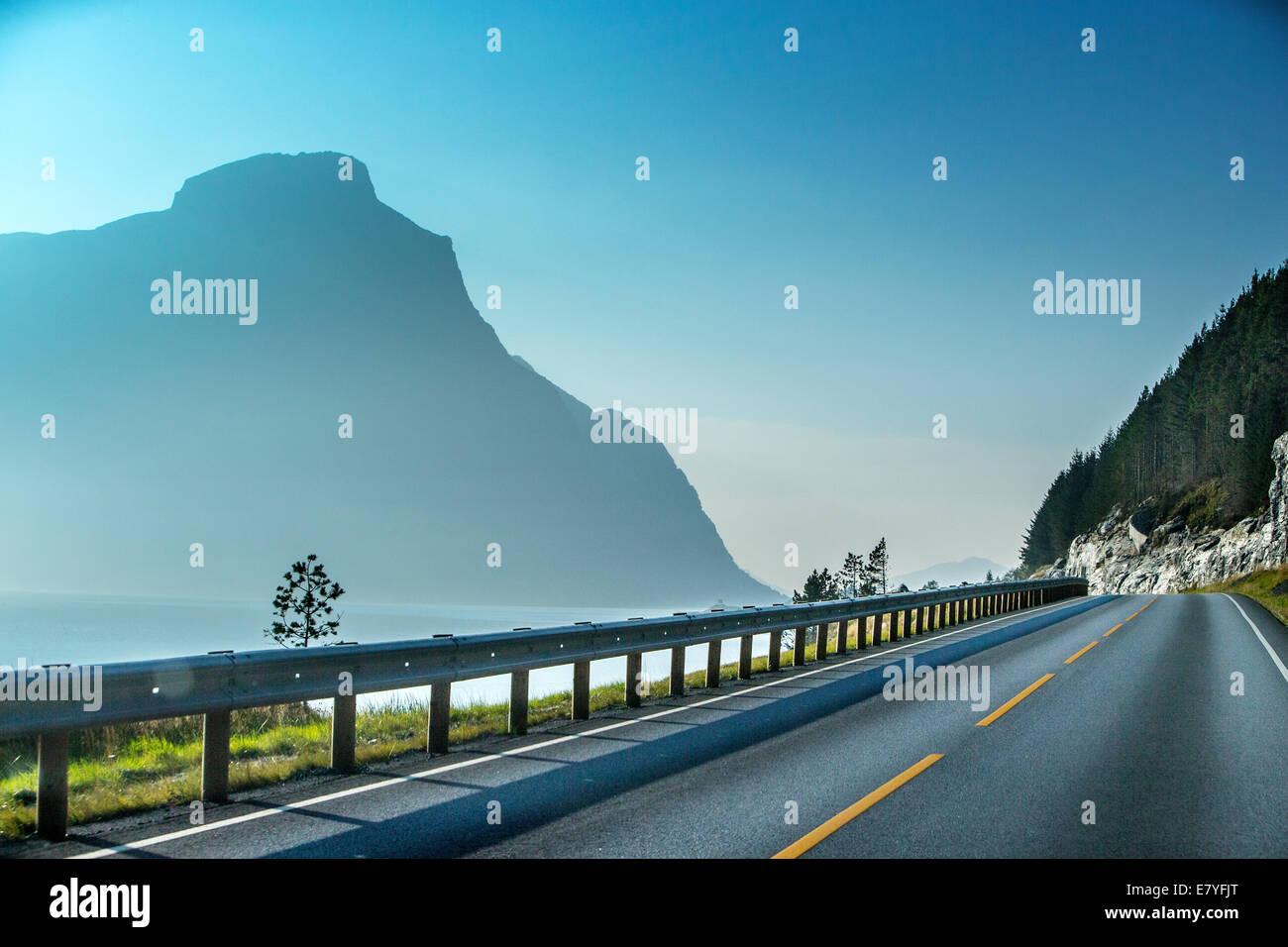 Straßen in Norwegen Stockfoto