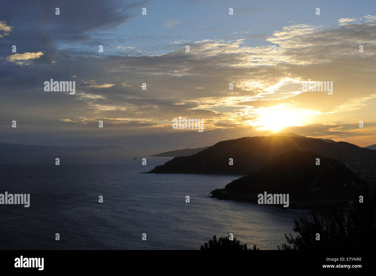 Morgengrauen-Himmel Stockfoto