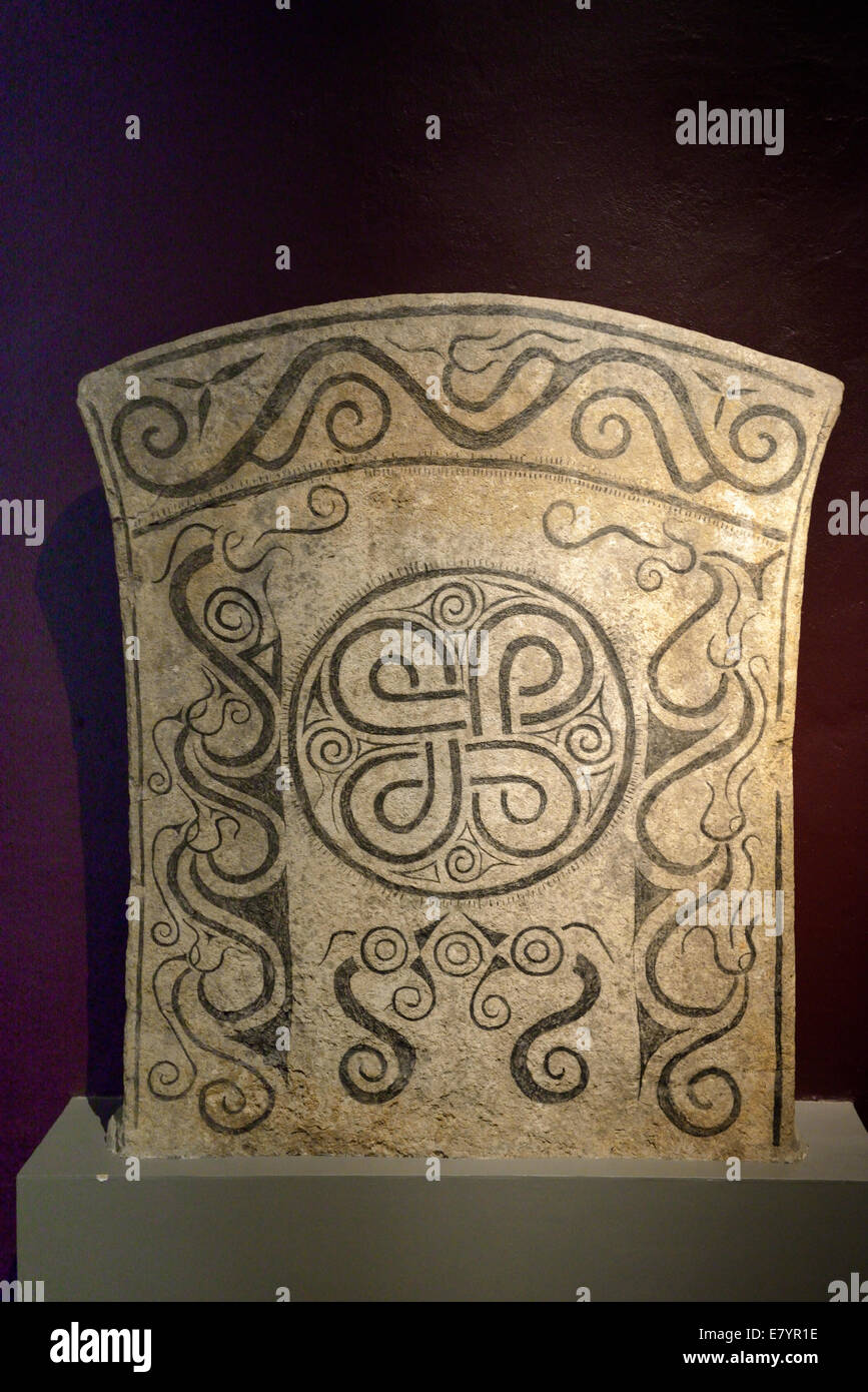 Bild oder Bild Stein, gotländischen Fornsal Museum, Visby, Gotland, Schweden 140813 62083 Stockfoto
