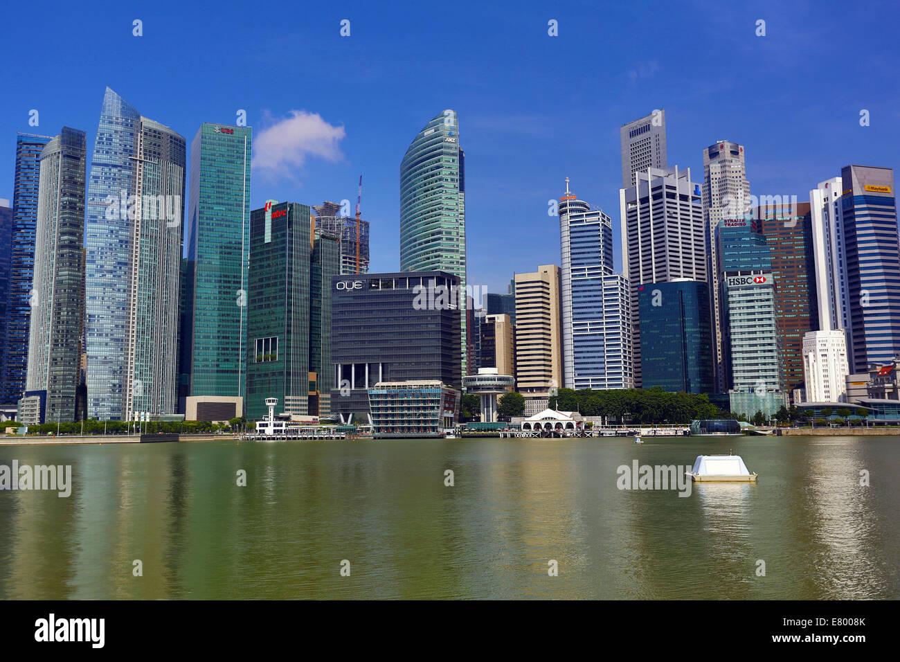 Singapur Stadt Skyline Wolkenkratzer und Bürogebäude, Republik Singapur Stockfoto
