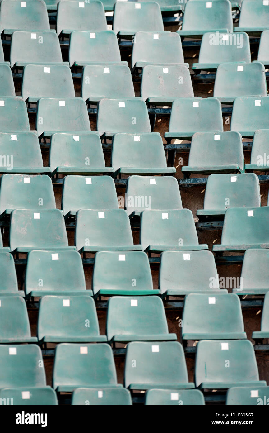 Detail mit leeren Sportsitze arena Stockfoto