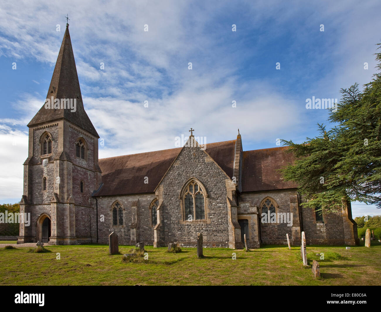 Str. Johns Kirche, Lockereley, Hampshire, England Stockfoto