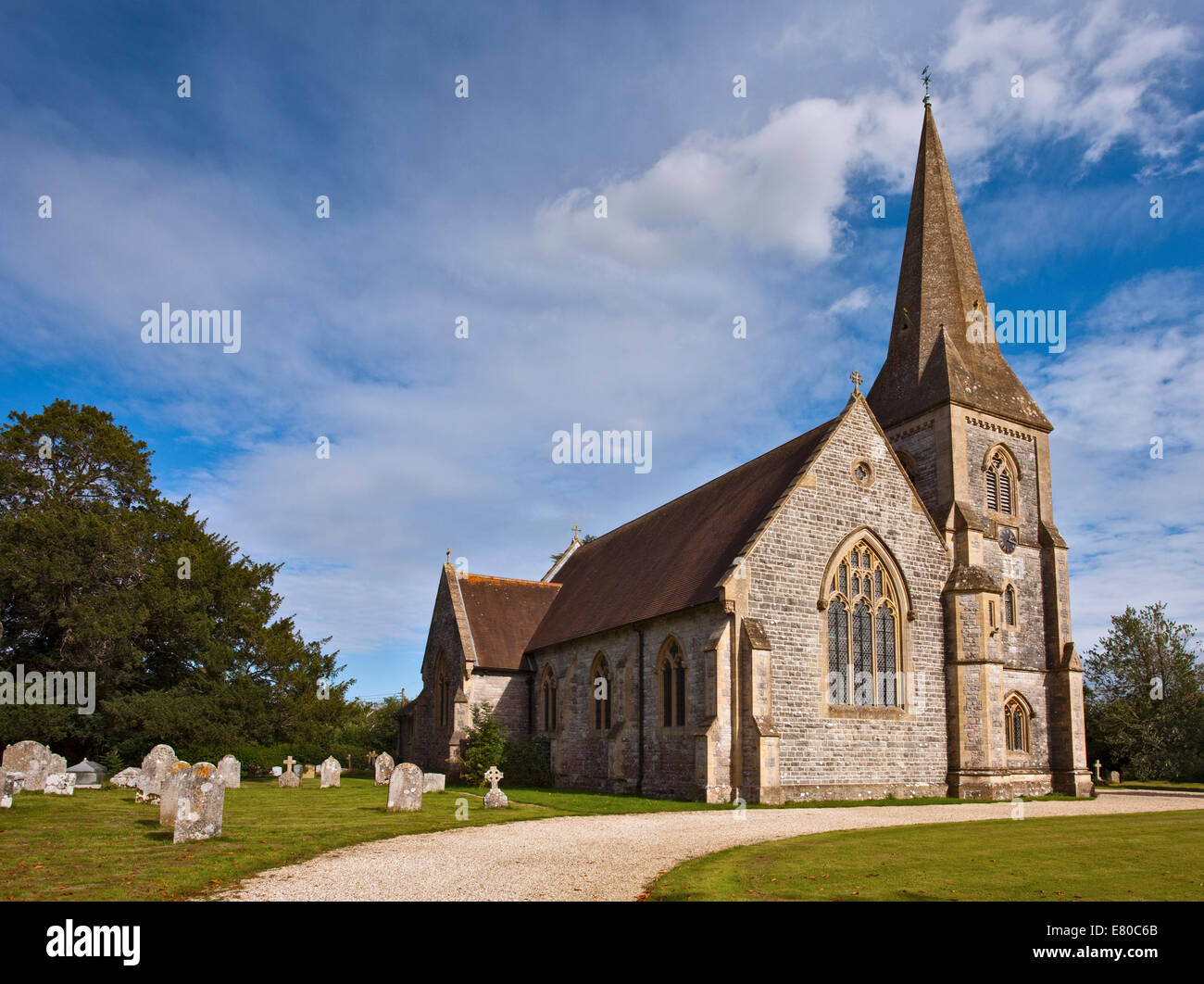 Str. Johns Kirche, Lockereley, Hampshire, England Stockfoto