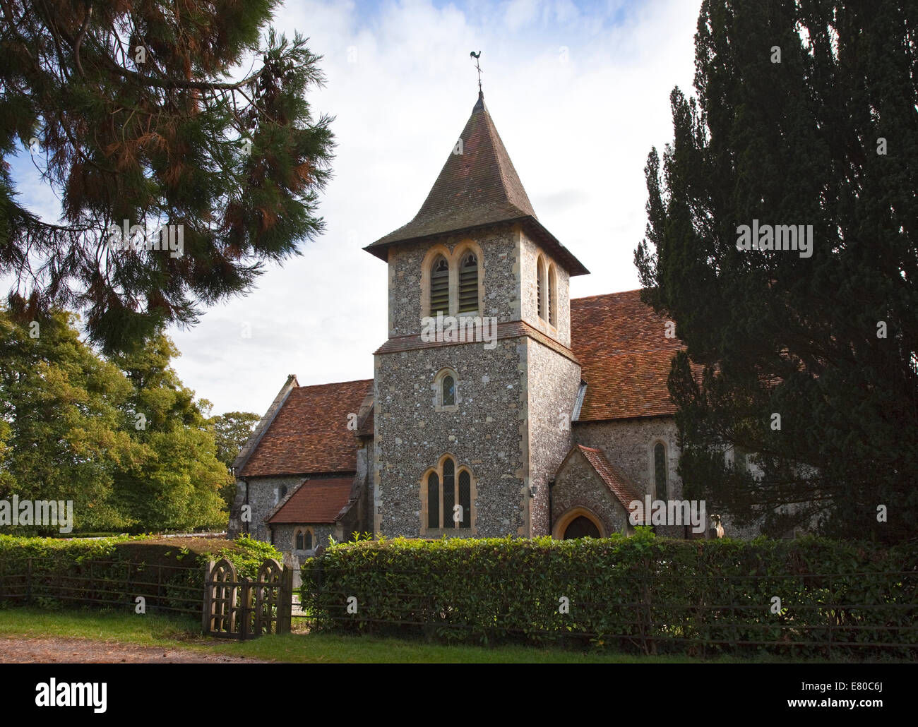 Allerheiligenkirche, Ost Tytherley, Hampshire, England Stockfoto