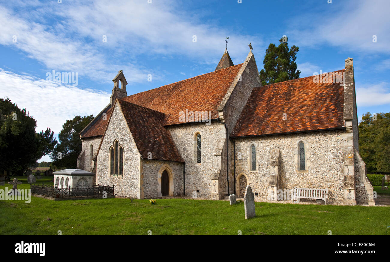 Allerheiligenkirche, Ost Tytherley, Hampshire, England Stockfoto
