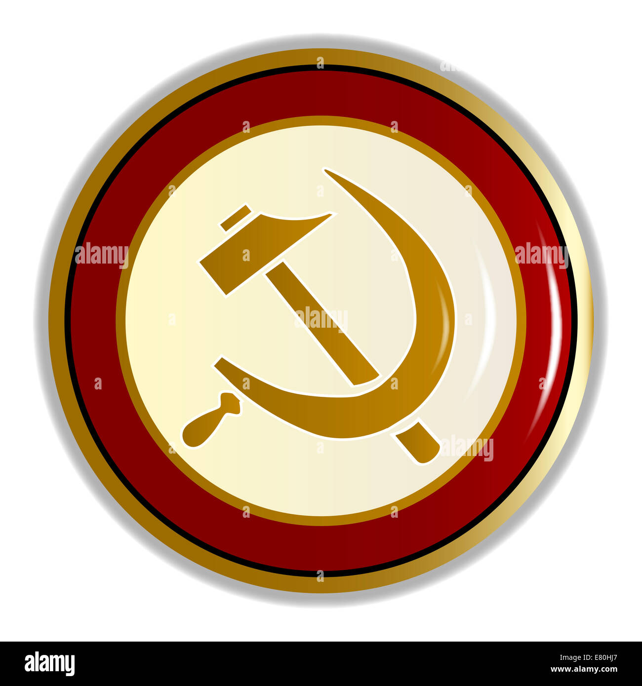 Eine russische Armee Emaille Pin badge Stockfoto