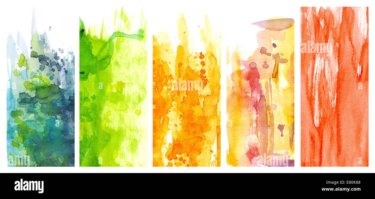 Aquarell Hintergrund Mischung Stockfoto