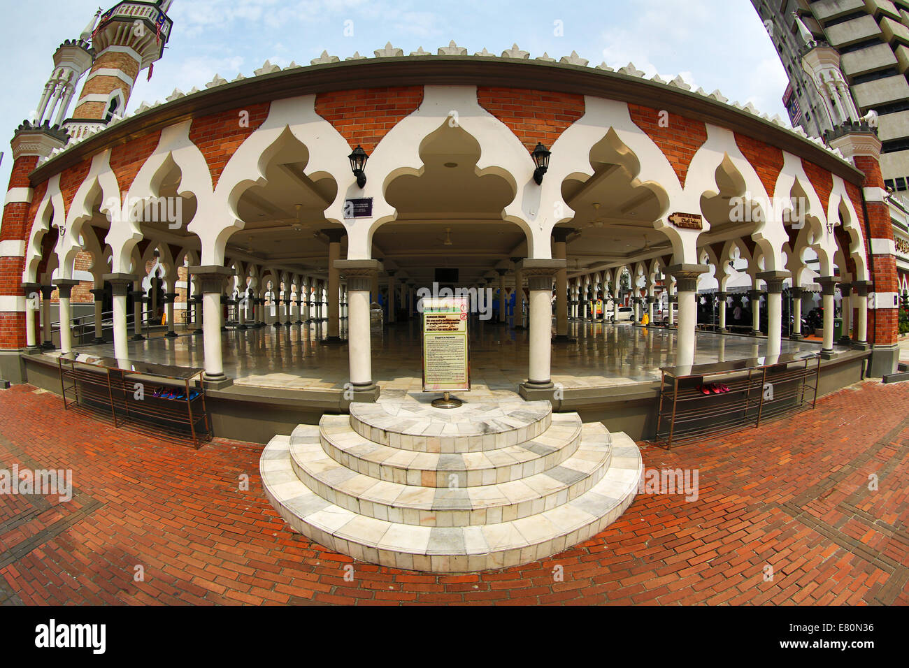 Masjid Jamek, die Jamed Moschee in Kuala Lumpur, Malaysia Stockfoto