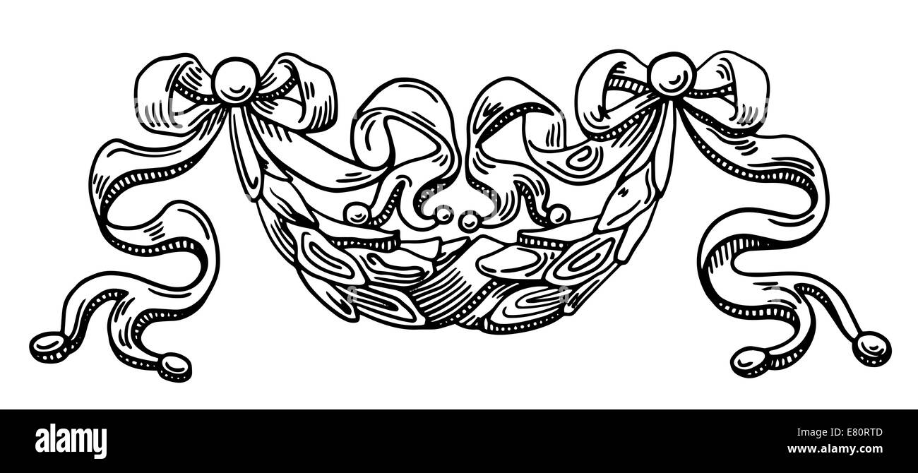 Dekoratives Element der Fassade eines historischen Gebäudes in Lemberg Stockfoto