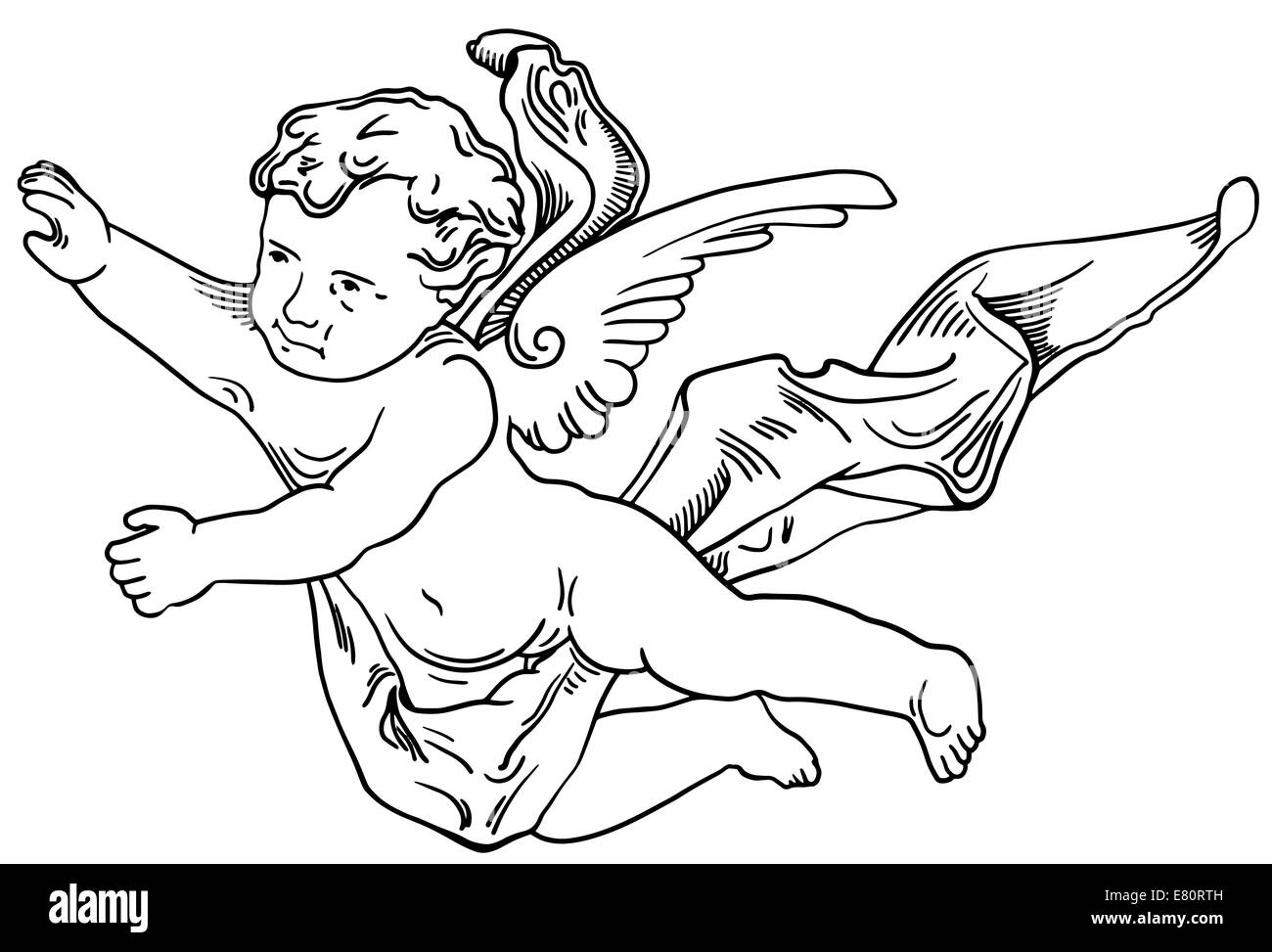 Dekoratives Element der Fassade eines historischen Gebäudes in Lemberg Stockfoto