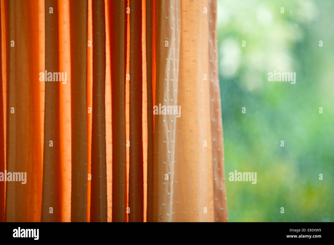 Fenstervorhänge Stockfoto