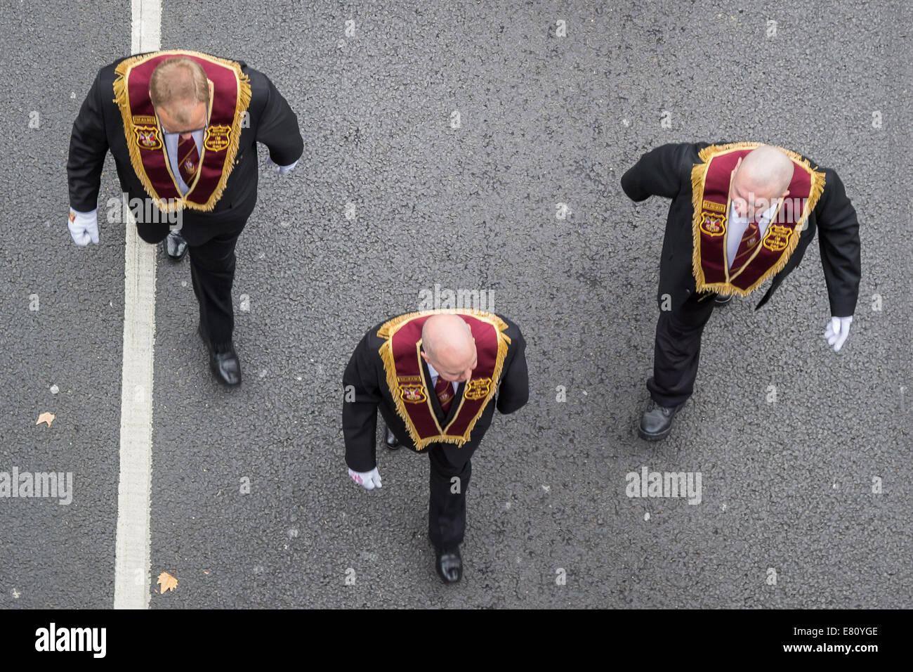 London, UK. 27. September 2014.  Herr Carson Memorial Parade marschieren durch zentrale London 2014 Credit: Guy Corbishley/Alamy Live News Stockfoto