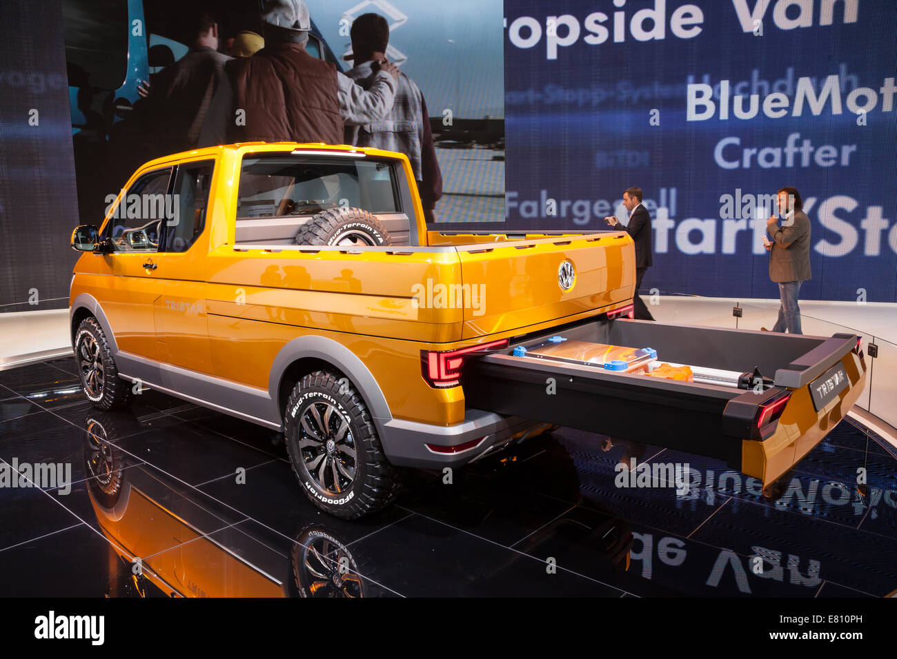 Neue VW T5 TriStar Syncro auf den 65. IAA Nutzfahrzeuge Messe 2014 in Hannover, Deutschland Stockfoto