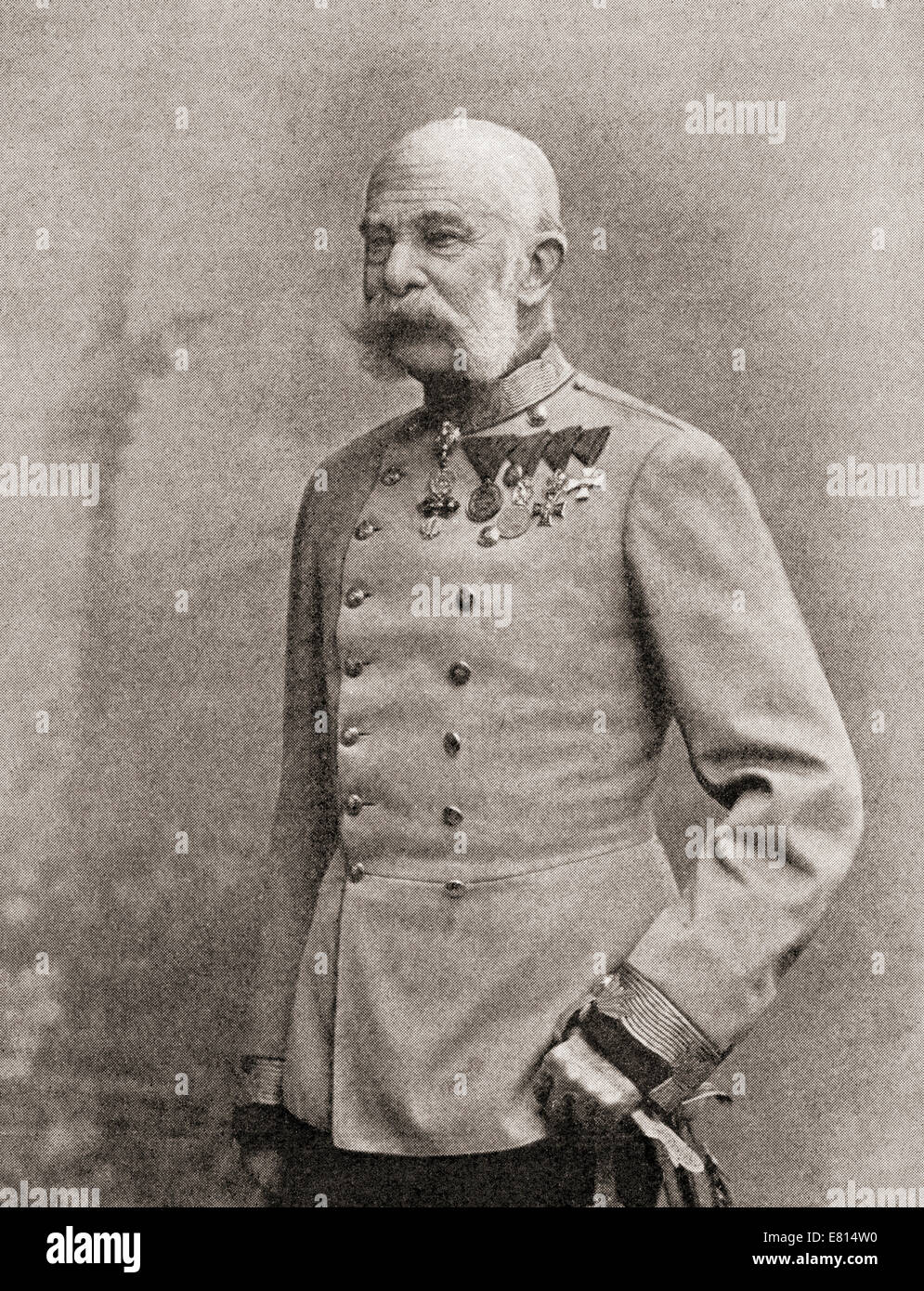 Franz Joseph I oder Francis Joseph I, 1830-1916.  Kaiser von Österreich und Apostolischer König von Ungarn von 1848-1916. Stockfoto