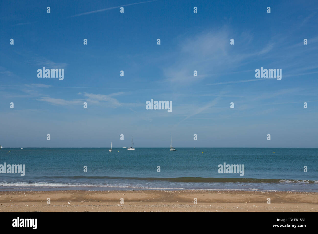 La Grande Plage auf Ile d' Aix, einer Insel vor der französischen Küste in der Nähe von La Rochelle Stockfoto