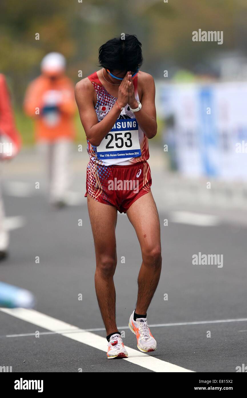 Incheon, Südkorea. 28. Sep, 2014. Eiki Takahashi (JPN) Leichtathletik